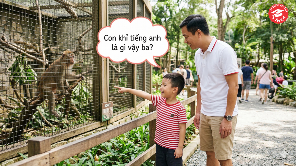 Từ vựng động vật tiếng anh cho bé