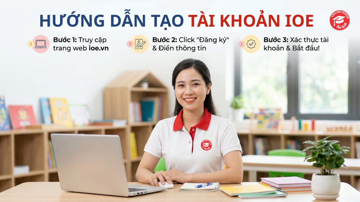 Cách tạo tài khoản IOE và điều kiện thi